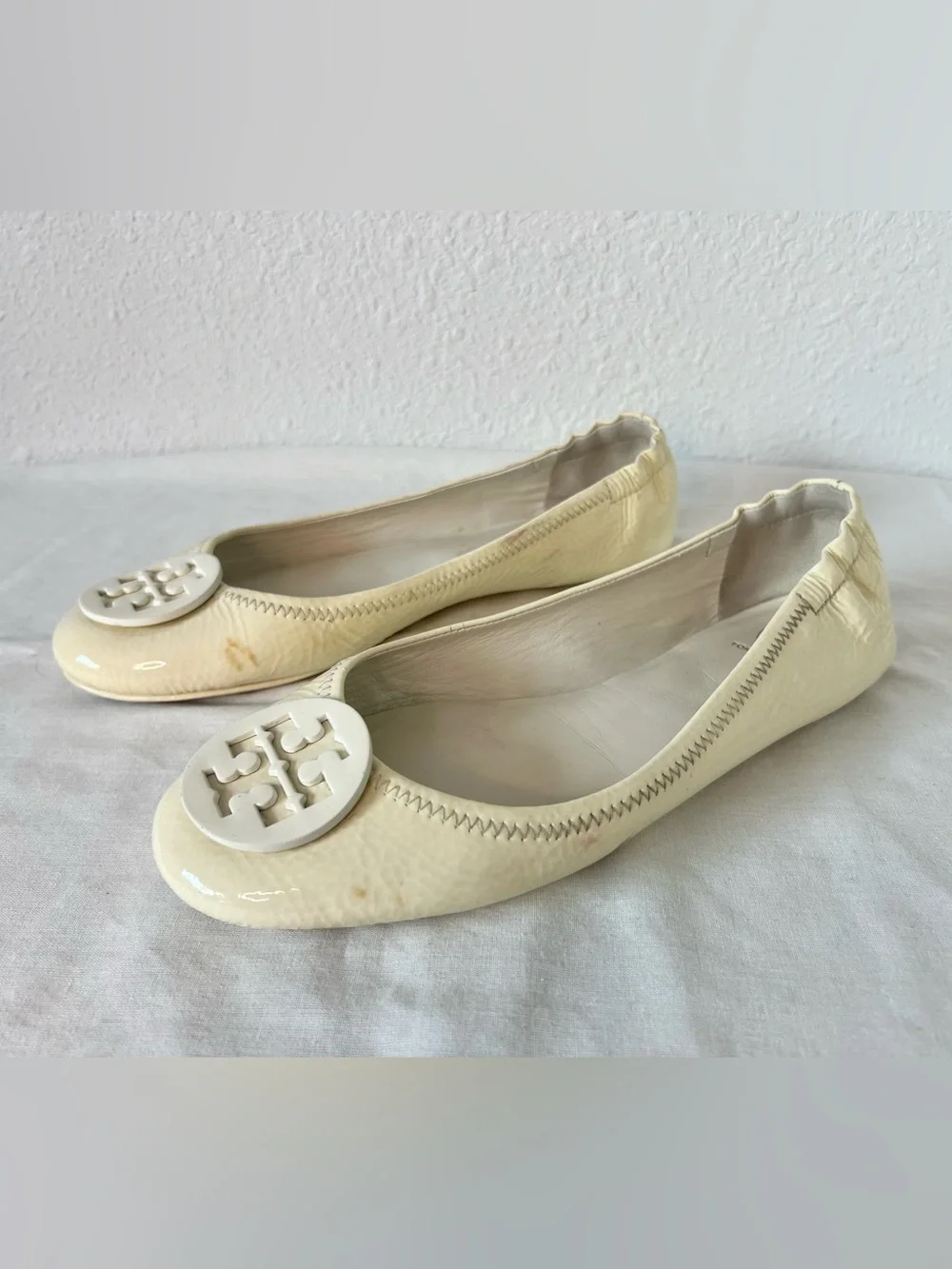 Tory Burch Minnie Patent Leather Travel Ballet Flat